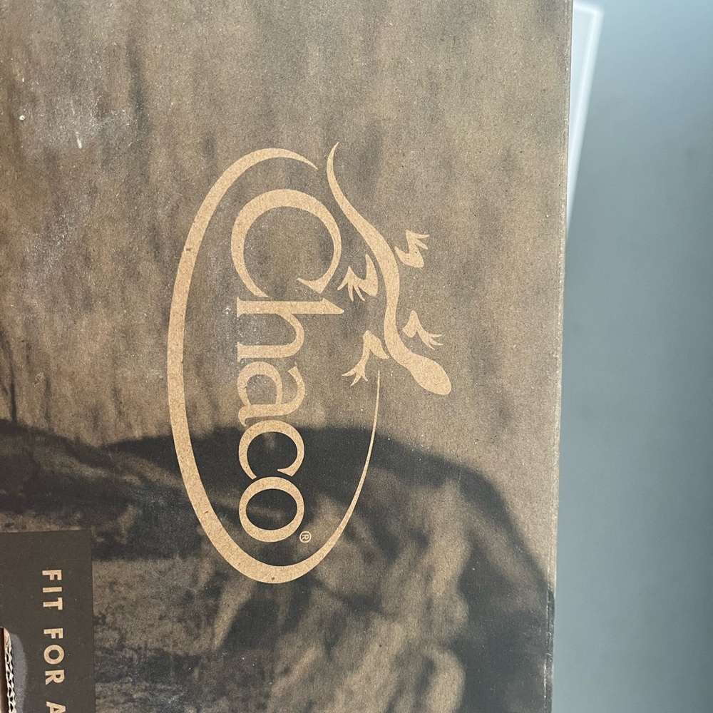 Chaco Checked Berry Sandals Packaging
